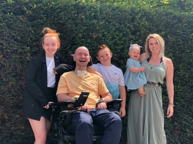 Maurice with his family