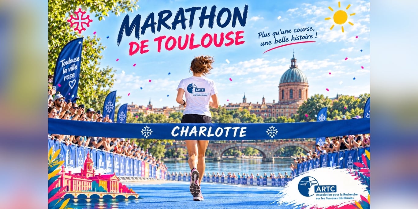I'm running the Toulouse Marathon for  brain tumour research