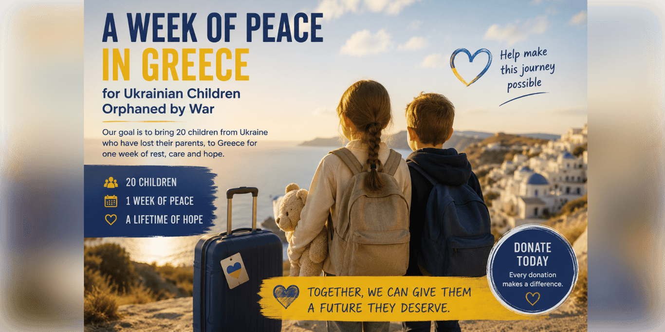 A Week in Greece for 20 Ukrainian Children Orphaned by War