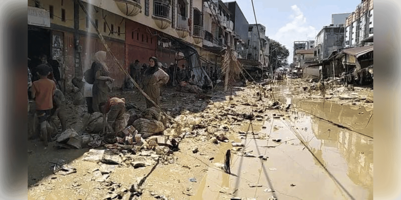 Donaciones para las personas afectadas por las inundaciones en Sumatra, Indonesia