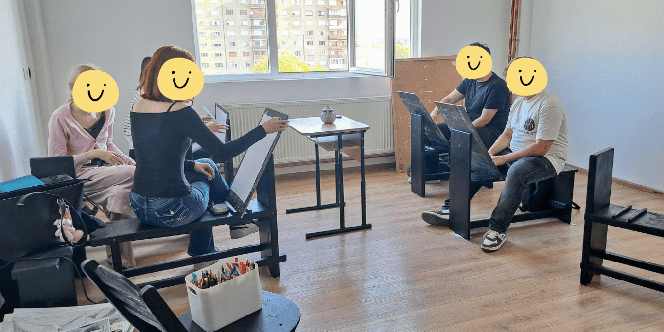 Mobilier pentru atelierul de Design Grafic, Colegiul de Arte S.D. Arad