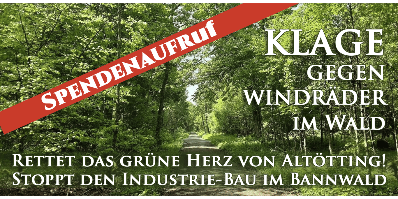 Rettet das grüne Herz von Altötting! Stoppt den Industrie-Bau im Bannwald.