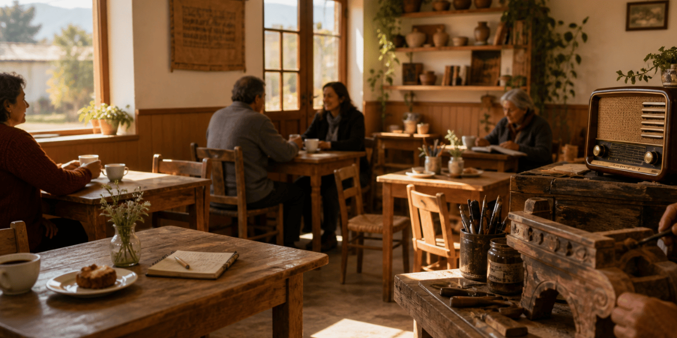 El Café del Restaurador: una voz para Algarrobito