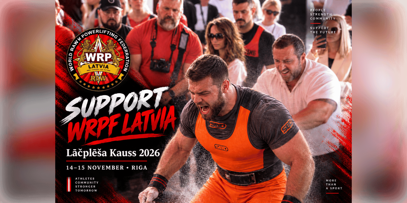 Support WRPF Latvia Open Championship "Lāčplēša Kauss" 2026