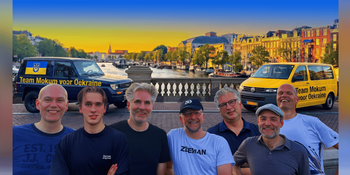 Mokum voor Oekraïne: 7 Amsterdammers, 3 auto’s en een missie!