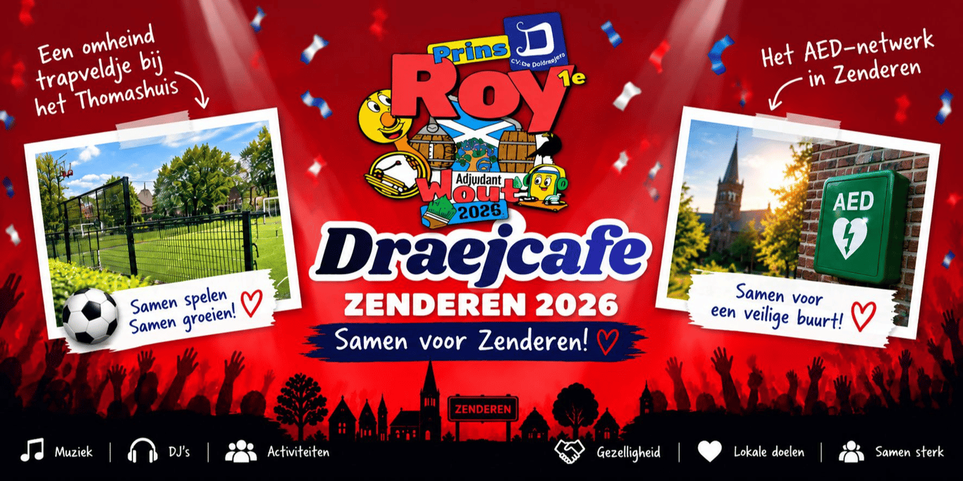 Draejcafé 2026 - Samen voor twee mooie doelen in Zenderen!