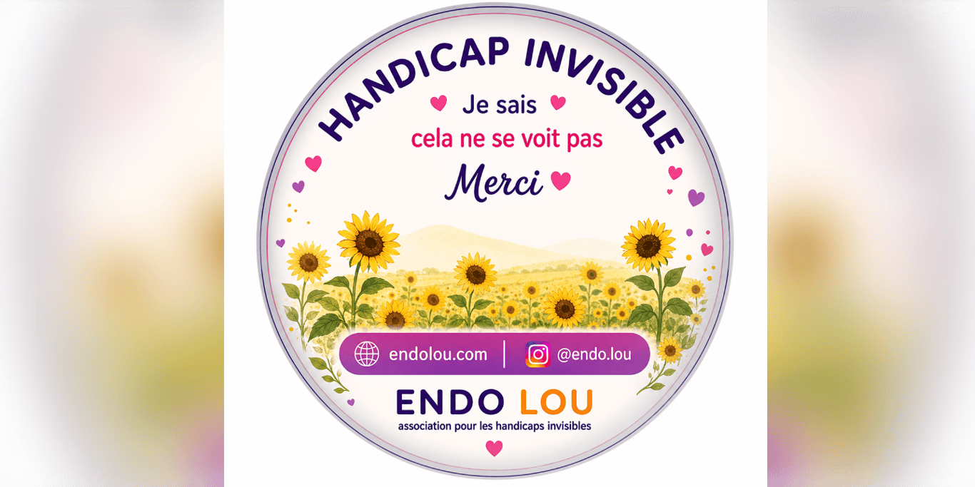 Badges Endo Lou - Handicap invisible