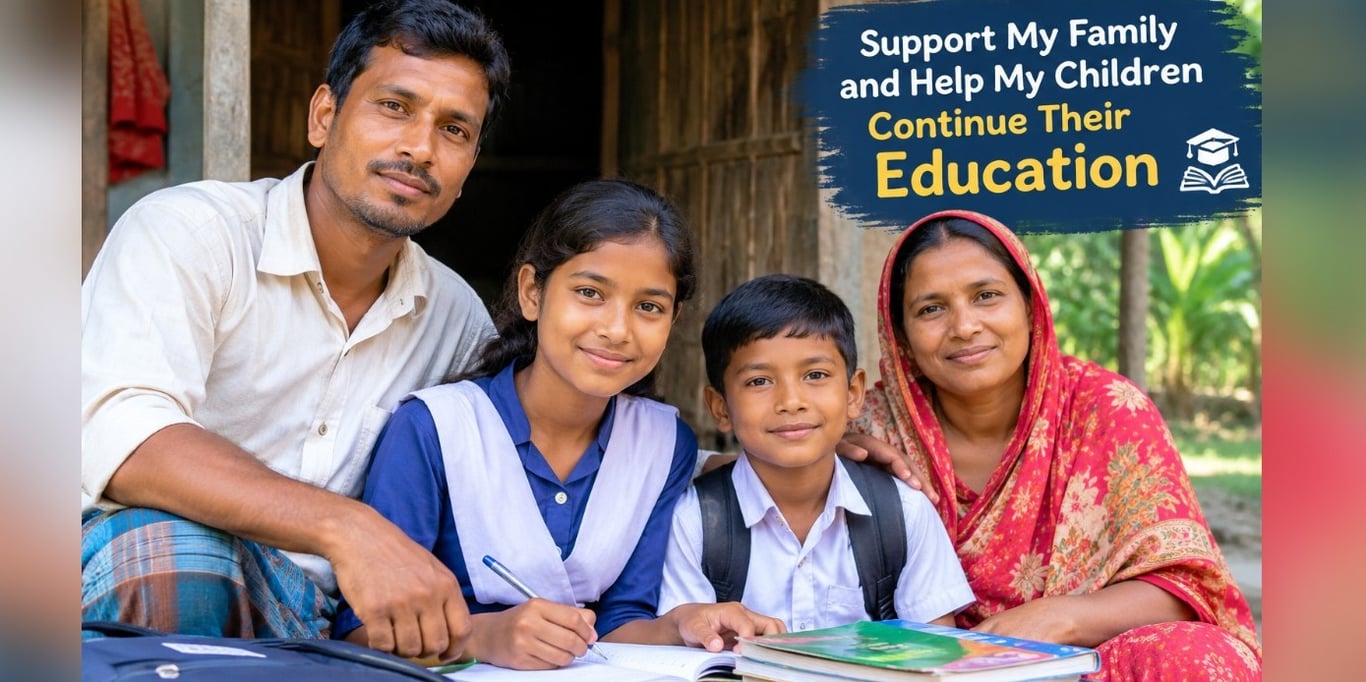 🙏🙏**Support My Family and Help My Children Continue Their Education”*🙏🙏