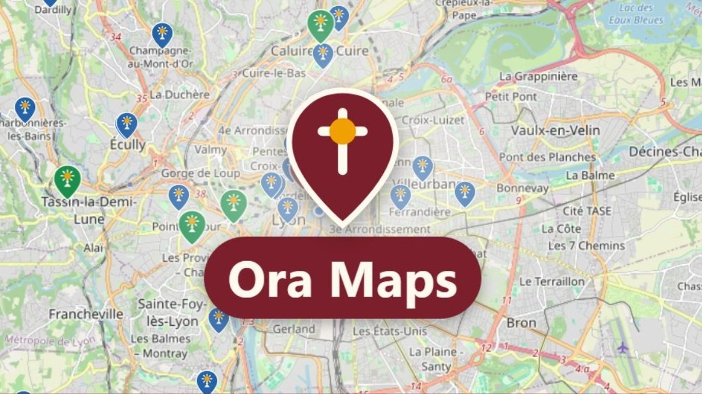Ora Maps : trouver où adorer, près de chez soi ou en voyage