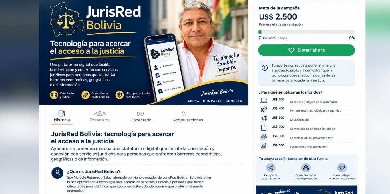 JurisRed Bolivia: tecnología para acercar el acceso a la justicia