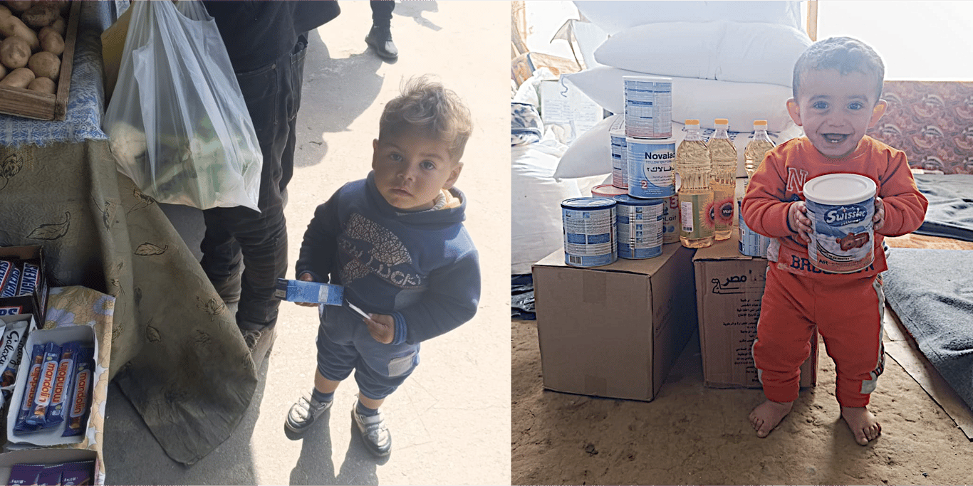 Provide food water and shelter for children in Gaza
