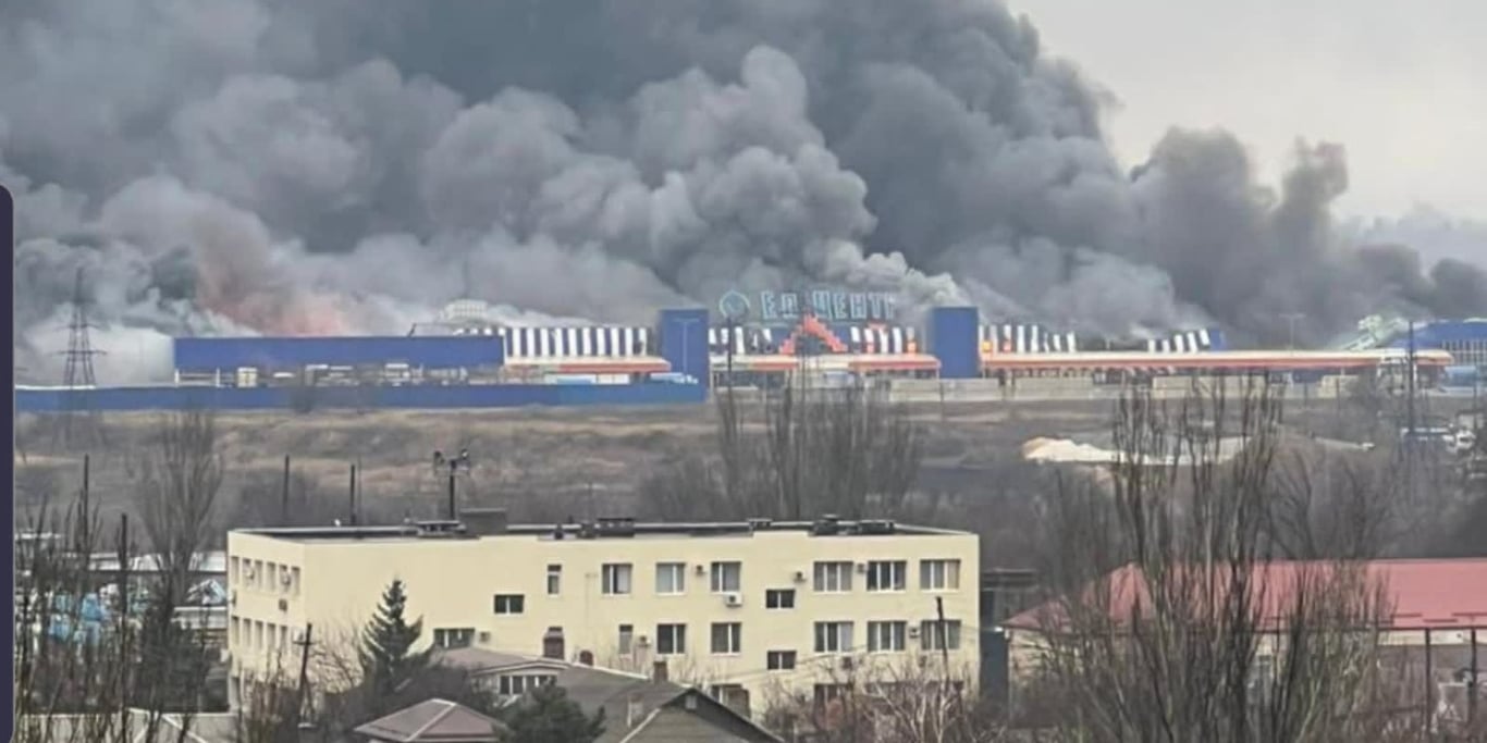 Humanitární pomoc pro Mariupol, Ukrajina.