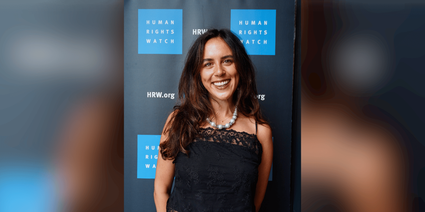 Bibi Santpoort runs for Human Rights Watch