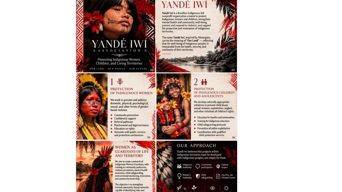 Indigenous representative from the Amazon at the climate conference.