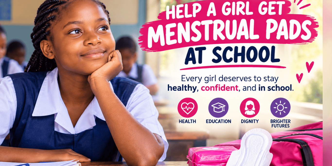 HELP A GIRL GET MENSTUAL PADS AT SCHOOL