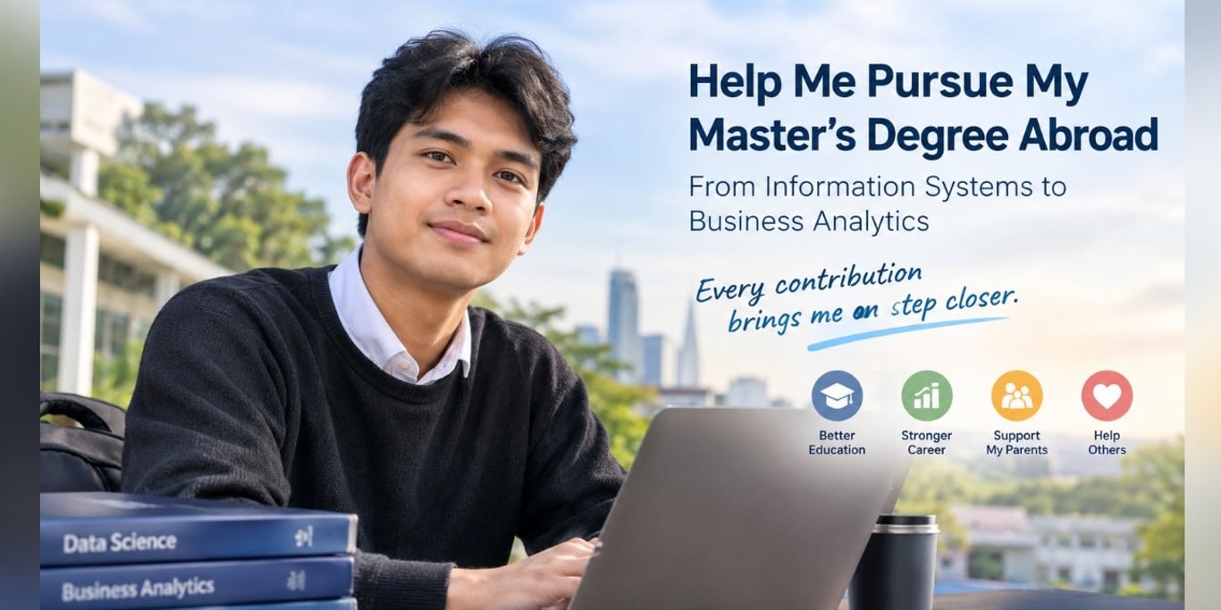Help Me Pursue a Master’s Degree Abroad and Build a Better Future