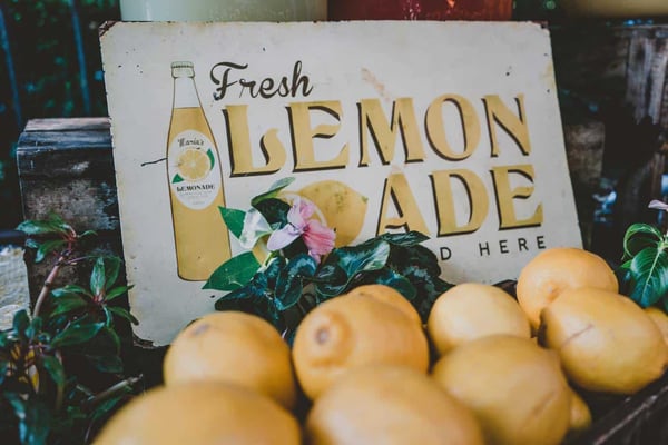 community fundraising - lemonade stand