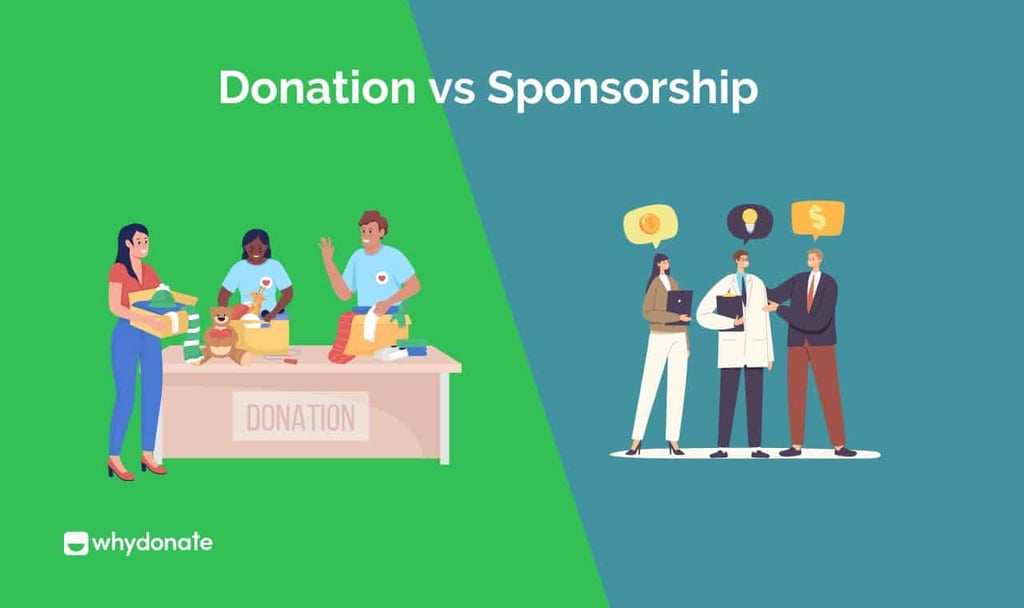 Donation vs Sponsorship