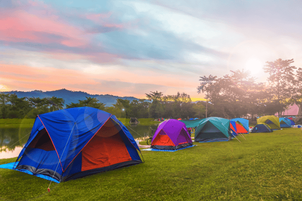 Idéer til fødselsdagsindsamling - Camping