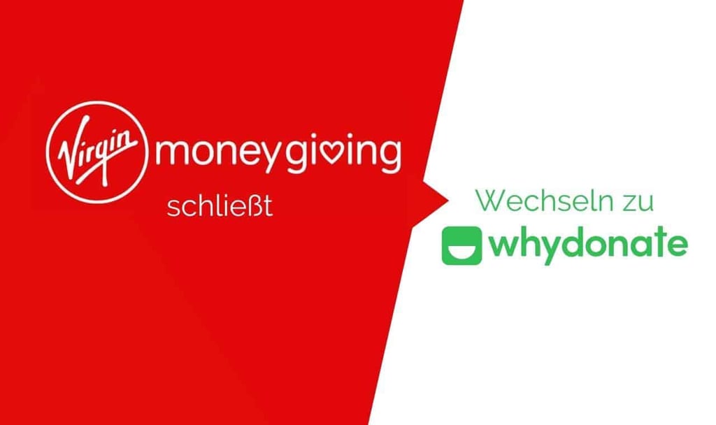 Virgin Money Giving Schließung