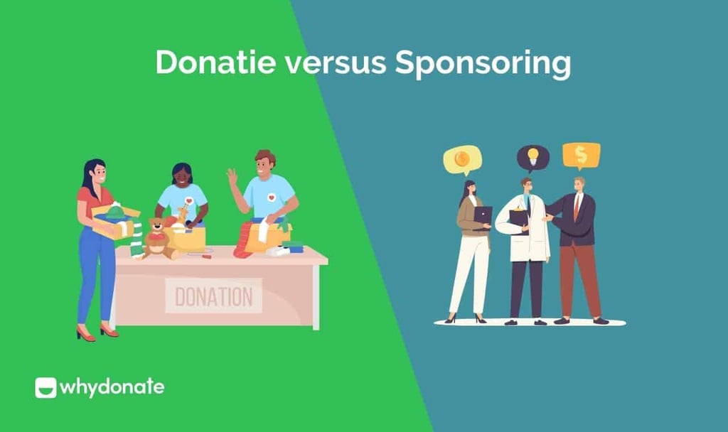 Donatie versus sponsoring