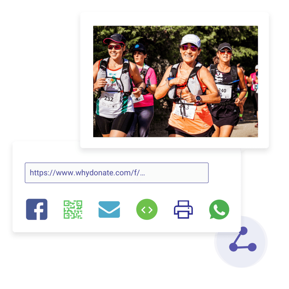 Charity fundraising donation qr code Sharing UK