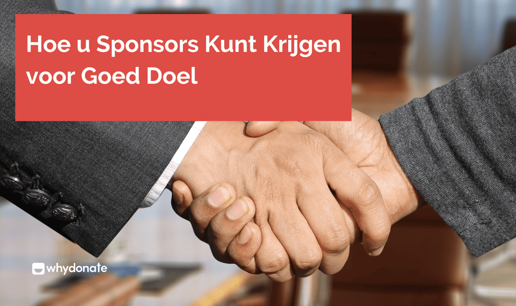 Hoe u sponsors kunt krijgen voor Goed Doel