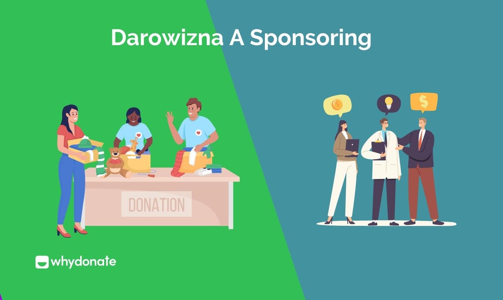 sponsoringiem a darowizną