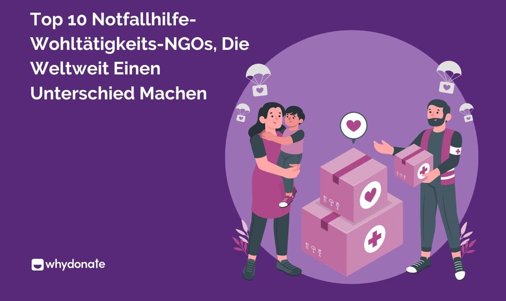 Notfallhilfe-Wohltätigkeits-NGOs