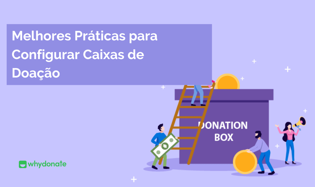 montando caixas de doações