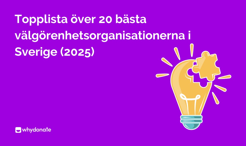 Topplista över 20 bästa välgörenhetsorganisationerna i Sverige (2025)