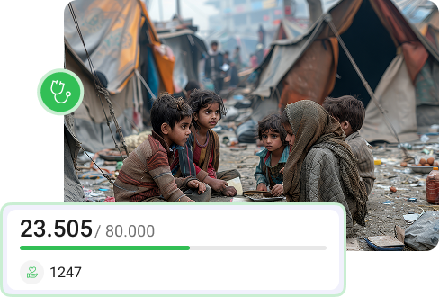 Humanitarian crisis fundraising