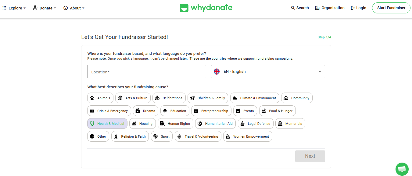 Register WhyDonate 1 20 Medical Fundraising Ideas to Pay Off Your Medical Bills