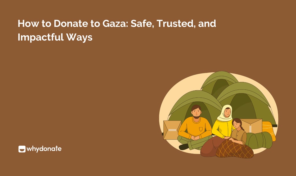 how to donate to gaza