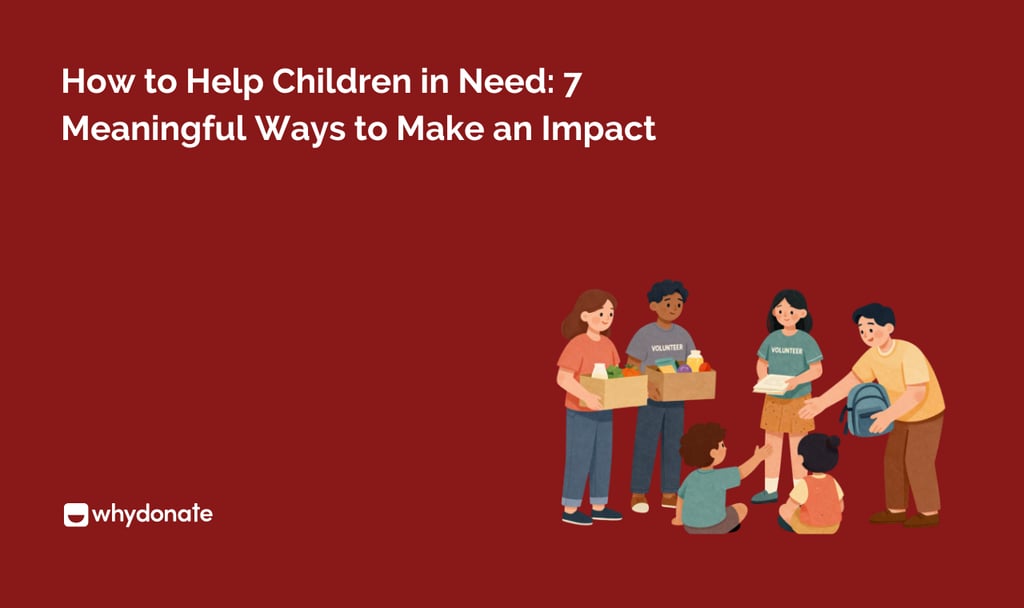 How to Help Children in Need