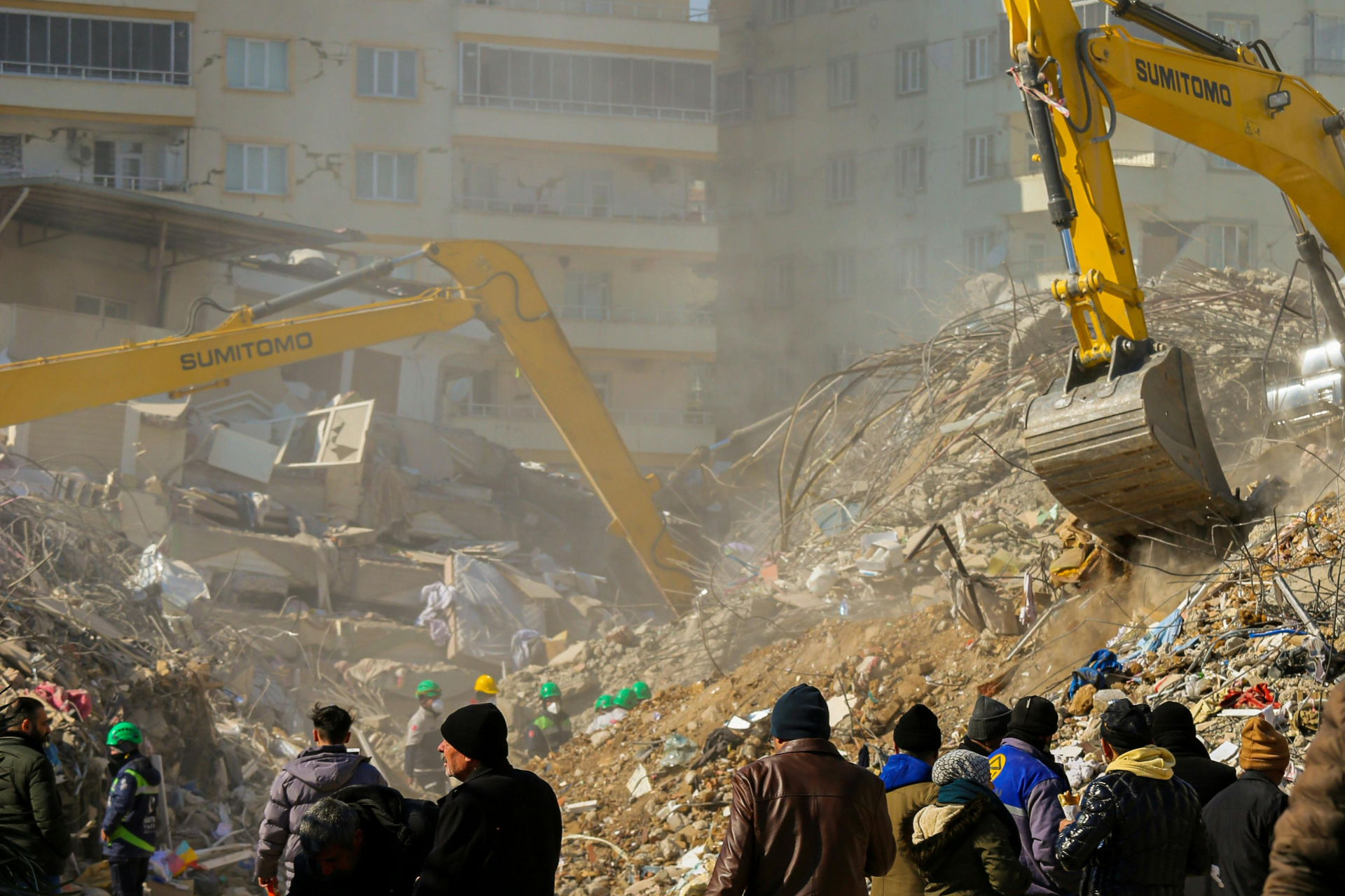 Debris clearance work