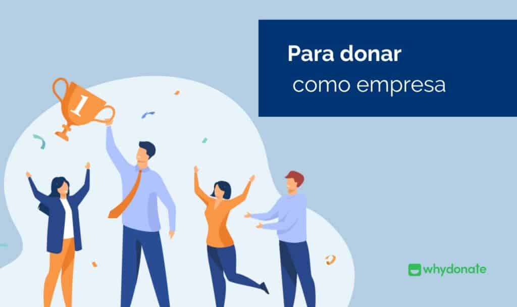 Donar como una compañía