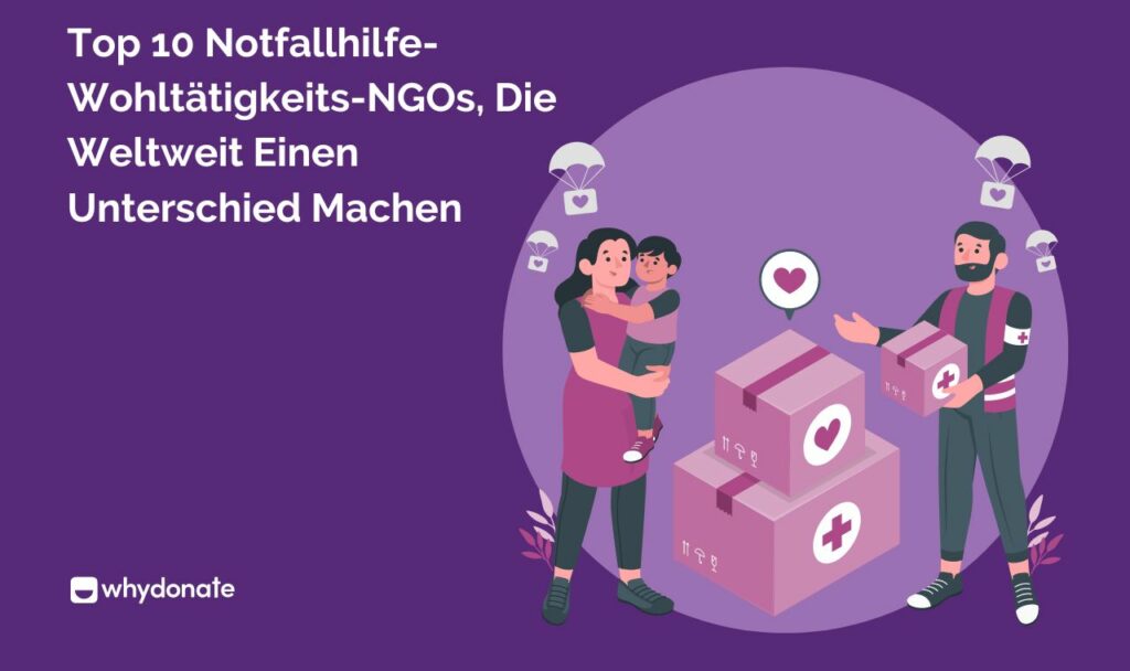Notfallhilfe-Wohltätigkeits-NGOs