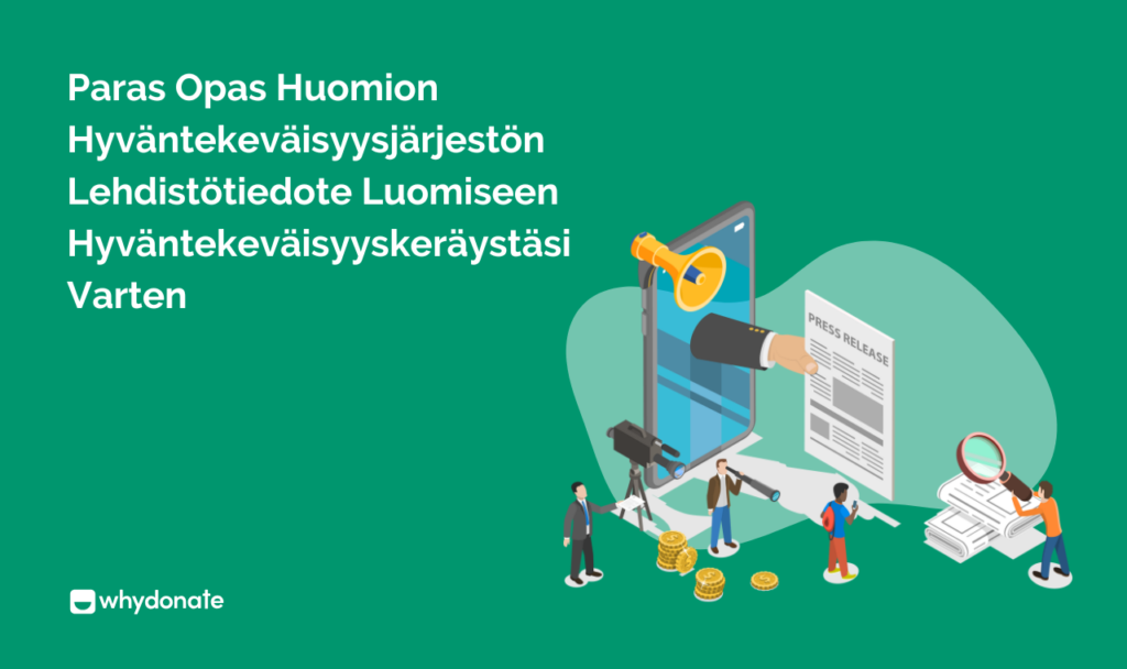 hyväntekeväisyysjärjestön lehdistötiedote